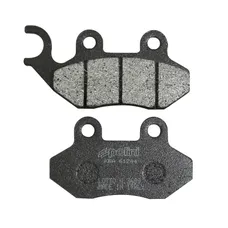 PLAQUETTE DE FREIN POLINI POUR CAGIVA 50 CITY / SYM 50 JET, 125 JET14, 50 FIDDLE II, 50 SIMPLY / PEUGEOT 125-150 TWEET AV (L 85.3mm - 71.6mm - H 42.9mm - 41mm - P 8.2mm) (174.0099) (ORIGINAL)