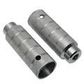 REPOSE PIED BMX ALUMINIUM DIAMETER 38 mm SILVER L110MM FOR AXLE OF 14 mm (PAIR)