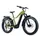 ELECTRIC BICYCLE/E-BIKE MTB FAT BIKE 26 LEADER FOX BRASA GREEN KAKI 11-SPEED MID-DRIVE MOTOR PANASONIC GX ULTIMATE 36-SPEED 95NM BATTERY 20AH (20'' - H47CM - SIZE L - FOR ADULT OF 178 cm TO 190 cm)