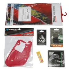 KIT ENTRETIEN SCOOT ADAPTABLE MBK 50 BOOSTER 2004>/YAMAHA 50 BWS 2004> (PACK 6 PIECES) -SELECTION P2R PREMIUM