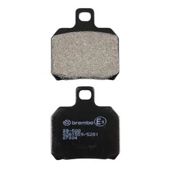 BRAKE PAD SET BREMBO FOR YAMAHA 125 XMAX 2006>2013 REAR/PEUGEOT 50 CITYSTAR 2014> REAR, 125 DJANGO HERITAGE 2014> REAR/PIAGGIO 125 X9 2001>2007 FRONT/REAR (SCOOTER CARBON CERAMIC) -07004CC