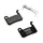 DISC BRAKE PAD SET MTB SHIMANO XTR BM535, M545, M585, M595, M596, M601, M665, M765-M776, M800, M965-M975, S500, S501, R505, T605, T665 (ELVEDES MEDIUM/SEMI-METAL) (PAIR CARDED)