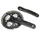 MTB CRANKSET SUNRACE 7/8-SPEED M5 ALUMINIUM BLACK 170 mm 42-34-24 WITH PARE CHAIN FUME - HOUSING 113 mm