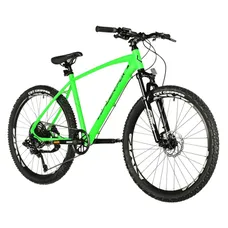 CONVENTIONAL BICYCLE MTB 26 LEADER FOX FACTOR 2025 GREEN FLUORESCENT MATTE 9-SPEED FRAME 18 INCHES (SIZE 156 TO 164 cm) -HYDRAULIC TO DISC