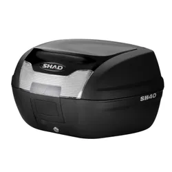 TOP CASE SHAD SH40 CARGO BLACK 40L WITH HOLDER-LUGGAGE INTEGRATED WITH PLATE (CAPACITY 1 FULL-FACE HELMET + 1 OPEN-FACE HELMET) (L49,2XH32,5XP42,5 cm) (D0B40199 BLACK)