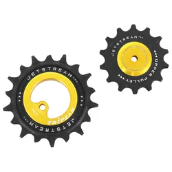 DERAILLEUR JOCKEY WHEEL AOPW TRIPEAK 14-18 TEETH CERAMIC 12X1-SPEED SRAM T TYPE OR (SET OF 2) (WARRANTY 4 YEARS)
