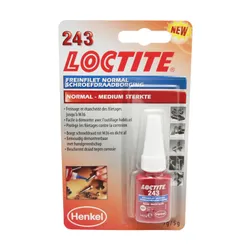 BRAKE NET/THREAD NORMAL LOCTITE 243 A RESISTOR MOYENNE (BOTTLE 5 ML UNDER BLISTER)