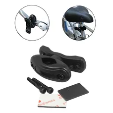 SUPPORT POUR PORTE BIDON NEWTON RESINE NOIR FIXATION CINTRE/POTENCE/TIGE DE SELLE - COMPATIBLE DIAMETRE 22 à 36 mm