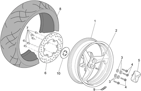Roue arrière