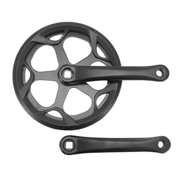 MTB CRANKSET FAT BIKE LEADER FOX MONOPLATEAU BLACK 170 mm 48T FOR CODY