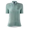 CYCLING JERSEY GIST WOMEN'S/WOMEN'S SLEEVES SHORT KIN ZIP TOTAL GREEN SAUGE L -5372