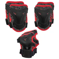 KNEE PROTECTORS - COUDIERES AND POIGNETS DISNEY SPIDER MAN BLACK/RED (KIT 6 PIECES) FOR BICYCLE - ROLLER - SKATE