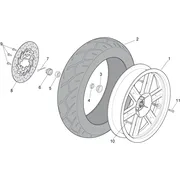 Roue arrière