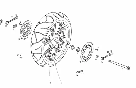 Roue arrière