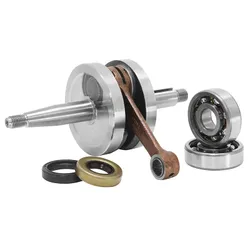 EMBIELLAGE/VILEBREQUIN 50 A BOITE ADAPTABLE MINARELLI 50 AM6/YAMAHA 50 TZR/PEUGEOT 50 XP6/RIEJU 50 MRT/BETA 50 RR/SHERCO 50 SM-R/VENT 50 DERAPAGE (AVEC ROULEMENTS + JOINTS) -TOP PERF TYPE ORIGINE