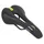 SELLE NEWTON ROUTE/VTT NOIR ERGONOMIC GEL MEMOIRE DE FORME AVEC TROU CENTRAL 272x143mm RAIL ACIER NOIR