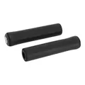 POIGNEE CITY/VTT BIKE RIBBON SILICONE SOFT NOIR 22mm L 130mm (PAIRE)