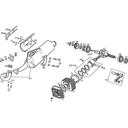 Arbre moteur - Cylindre - Piston