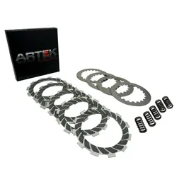 DISQUE D'EMBRAYAGE 50 A BOITE ARTEK K2 RENFORCE KEVLAR POUR DERBI 50 SENDA, GPR / GILERA 50 SMT, RCR / APRILIA 50 RS, RS4, RX, SX (EURO 2, 3) (KIT COMPLET)
