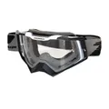 MASQUE/LUNETTES CROSS PROGRIP 3309 TR RAPID GRIS/NOIR/BLANC ECRAN TRANSPARENT ANTI-RAYURES/ANTI U.V./ANTI-BUEE (HOMOLOGUE CE-EN-N- AC-96025 REV.2)