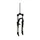 MTB FORK 26 " ZOOM FORGO 565 ALUMINIUM RESSORT ADJUSTABLE BLACK MATTE DEB. 80 mm PIVOT THREADED 1"-22.2 INNER