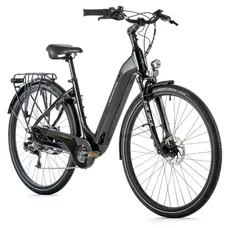 VELO ELECTRIQUE/VAE CITY 28 LEADER FOX INDUKTORA MIXTE NOIR 7V MOTEUR ROUE AR BAFANG 36V 45Nm BATTERIE 15Ah (18'' - H46cm - TAILLE M - POUR ADULTE DE 168cm à 178cm)