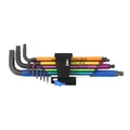 KEY MALES COUDEES 6 FLATS/ALLEN WERA 950 HF HEX PLUS BLACKLASER METRIC (WITH FUNCTION RETAINING) (SET 9 PIECES) -BRAND GERMAN FOR THE WORKSHOPS