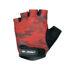 GANTS VELO ENFANT KID COURT GIST ROUGE/NOIR S (PAIRE SUR CARTE) AVEC VELCRO -8158