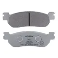 BRAKE PAD SET NISSIN FOR YAMAHA 125 XMAX 2013>2017, 250 XMAX 2011>2016 REAR, 600 YZF-R6 1999>2002 REAR/MBK 250 SKYLINER 2000>2003, 400 SKYLINER 2004> REAR (A0590) (SEMI METAL) -ECE R90
