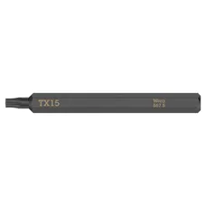 EMBOUTS/LAMES INTERCHANGEABLES DE TOURNEVIS A FRAPPER WERA 867 S 1/4 TORX TX15 L 70 mm (VENDU A L'UNITE)) -MARQUE ALLEMANDE POUR LES ATELIERS