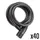 ANTIVOL VELO SPIRAL A CLE AUVRAY SPECIAL LOUEUR DIAM 12 mm L 1.50 M (SANS SUPPORT) (PAR CARTON DE 40)
