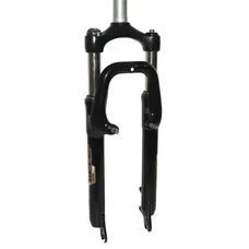 MTB FORK 26 " ZOOM 386MLO TO RESSORT BLACK ADJUSTABLE/BLOCABLE DEB. 60 mm PIVOT LISSE 285 mm 1''1/8-28,6 OUTER COMPATIBLE V-BRAKE/DISC