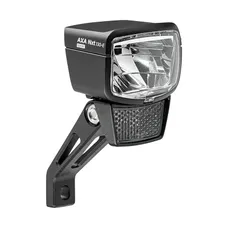 BICYCLE LIGHT E-BIKE FRONT ON FORK AXA NXT 130 E-BIKE 6-12-SPEED 130LUX APPROVED BLACK COMPATIBLE DYNAMO - FOR VOIR TO 140M AND VISIBLE TO 7KMS