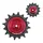 GALET DERAILLEUR ROUTE/GRAVEL TRIPEAK 14-16 DENTS CERAMIQUE 12V. SRAM ETAP AXS ROUGE (BLISTER DE 2)