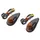 ECLAIRAGE DECO VICMA GOUTTE D'EAU FUME/CARBONE AMPOULE ORANGE (L 65mm / H 32mm / L 23mm) (PAIRE) **