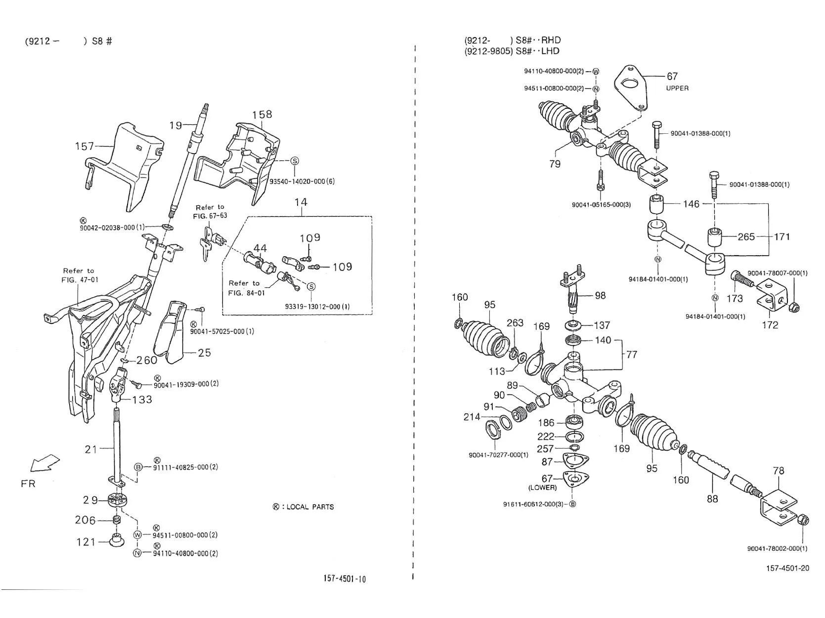 Arbre - Steering housing