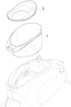 Logement casque - Dessous de selle