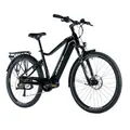 ELECTRIC BICYCLE/E-BIKE TREKKING BIKE 29 LEADER FOX DENVER MEN'S BLACK GLOSS 9-SPEED MID-DRIVE MOTOR BAFANG M300 36-SPEED 80NM BATTERY 20AH (22,5'' - H56CM - SIZE XXL - FOR ADULT OF 190 cm TO PLUS)