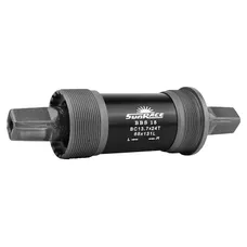 BOITIER PEDALIER SUNRACE CARRE BBS 131mm (boite de 68) CUVETTES ACIER FILETAGE ANGLAIS / BSC / 1,37x24