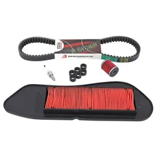 KIT ENTRETIEN MAXISCOOTER ADAPTABLE YAMAHA 125 XMAX 2006>2020 (PACK 5 PIECES) -SELECTION P2R PREMIUM
