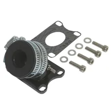 INTAKE MANIFOLD 50CC GEARED MOTORCYCLE REPLAY ALUMINIUM + SLEEVE FOR MINARELLI 50 AM6/MBK 50 X-POWER/YAMAHA 50 TZR/PEUGEOT 50 XPS/RIEJU 50 RS1, SMX (FOR PHBG/PHVA, DIAMETER INNER 24 mm)