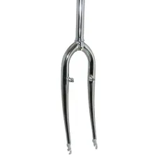 MTB FORK 26'' RIGIDE CINTREE STEEL CHROME-PLATED WITH TASSEAUX PIVOT LISSE 250 mm 1''1/8 - 28,6 mm OUTER
