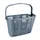 FRONT BASKET PLASTIC GREY FOR E-BIKE WITH ANSE MOUNTING KIT WIDTH 90 mm SYSTEM CLIPS (WITH ADAPTER 22/26/32) - WEIGHT MAX 5 kg