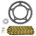KIT CHAINE ADAPTABLE APRILIA 50 RS 2003->2005 420 11x47 (DIAM COURONNE 102.10/120/8.2) (DEMULTIPLICATION ORIGINE) -AFAM