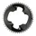ROAD CHAINRING 4-BOLT DIA. 107 FOR SRAM OEM 46T OUTER FORCE AXS ALUMINIUM GREY/BLACK 12-SPEED