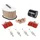 KIT ENTRETIEN MOTO ADAPTABLE KAWASAKI 800 Z800 ABS 2013>2016, Z800 E ABS 2013>2016 PLAQUETTE METAL FRITTE (PACK 9 PIECES) -SELECTION P2R PREMIUM