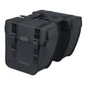 DOUBLE BICYCLE PANNIER BASIL TOUR 28L BLACK (34X14X34CM) MOUNTING KIT CARRIER MOUNTING KIT SYSTEM MIK (COMPATIBLE WITH 157030 INCLUDED)