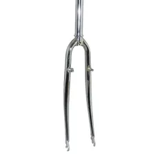 TREKKING FORK 700X35 RIGIDE CINTREE STEEL CHROME-PLATED WITH TASSEAUX PIVOT LISSE 1''1/8-28,6 OUTER 300 mm