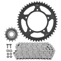 ADAPTABLE CHAIN KIT SUZUKI 650 DL V STROM ABS 2007>, 650 DL V STROM XT 2015> 525 15X47 (DIAMETER REAR SPROCKET 120/140/10.5) (OEM GEARING) -JT SPROCKETS