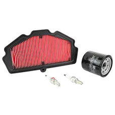 KIT ENTRETIEN MOTO ADAPTABLE KAWASAKI 650 Z650 2017>, Z650 RS 2022>, NINJA 650 2017>, VERSYS 2015>, VULCAN S 2015> (PACK 4 PIECES) -SELECTION P2R PREMIUM